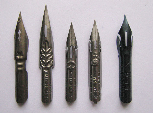 long pointed nibs
