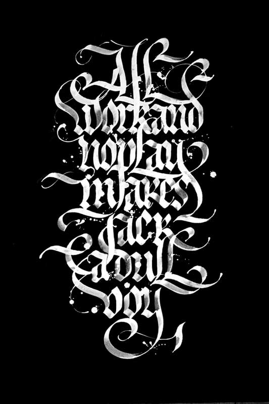 calligraphy by Chekal