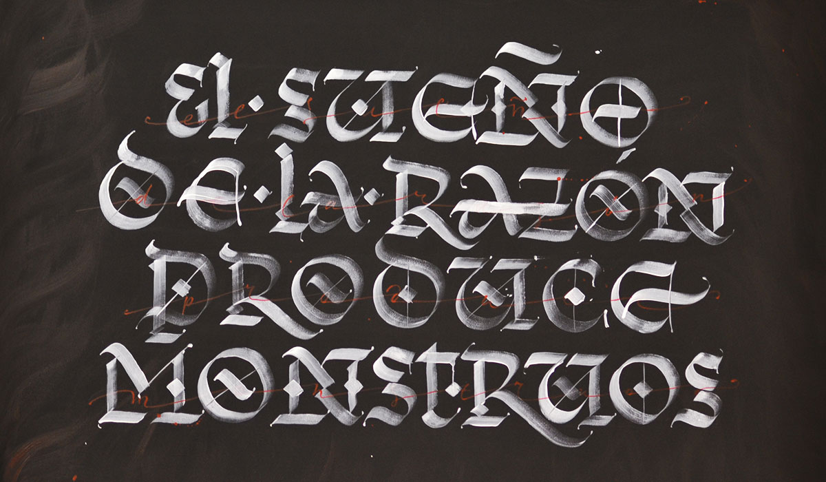 Kirill Tkachev calligraphy